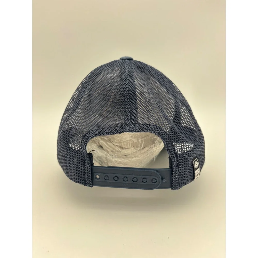 SALTY CREW Blue Trucker Hat Octopus Patch Cap Snapback Ink Slinger Navy Mesh Men